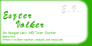 eszter volker business card